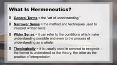 Hermeneutics