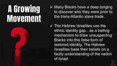 What’s Going On? (Black Religious Identity Cults)
