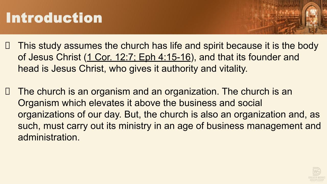 Ecclesiology Intensive