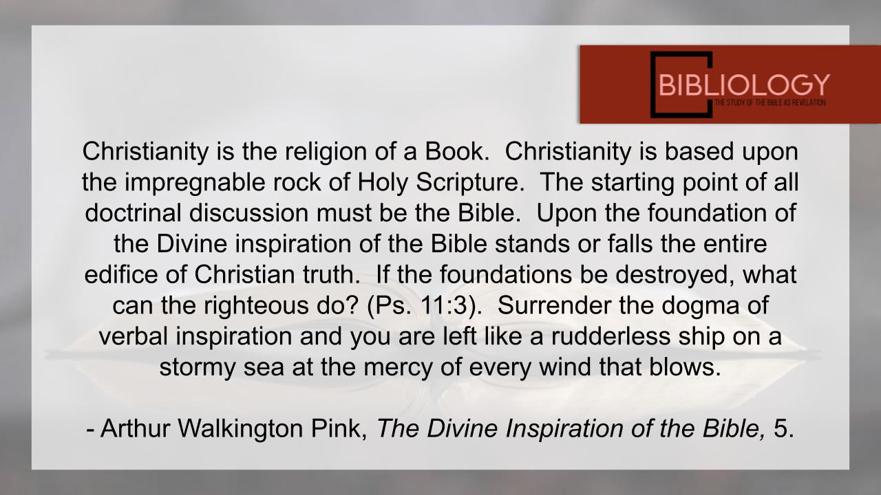 Bibliology