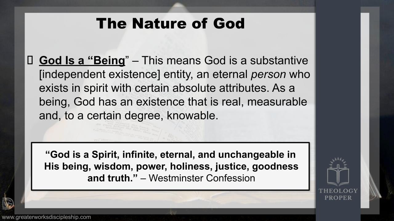 Theology Proper Intensive
