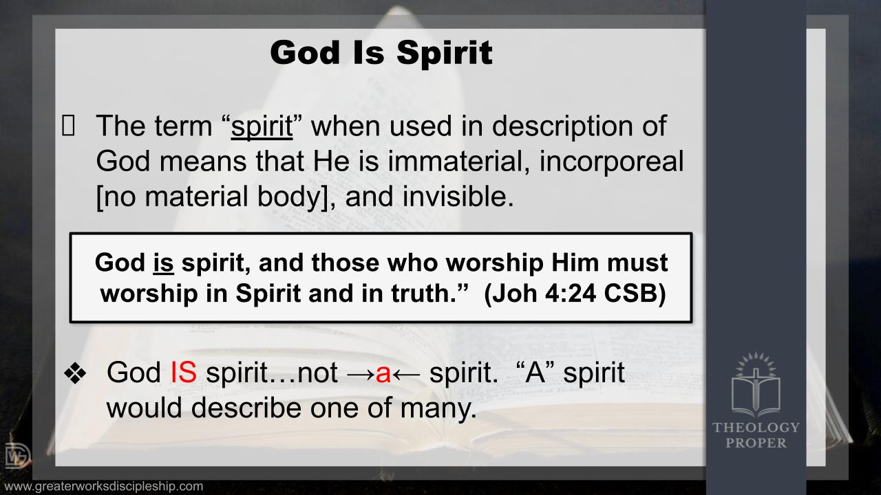 Theology Proper Intensive