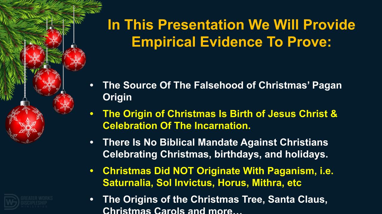 Debunking The Pagan Roots of Christmas