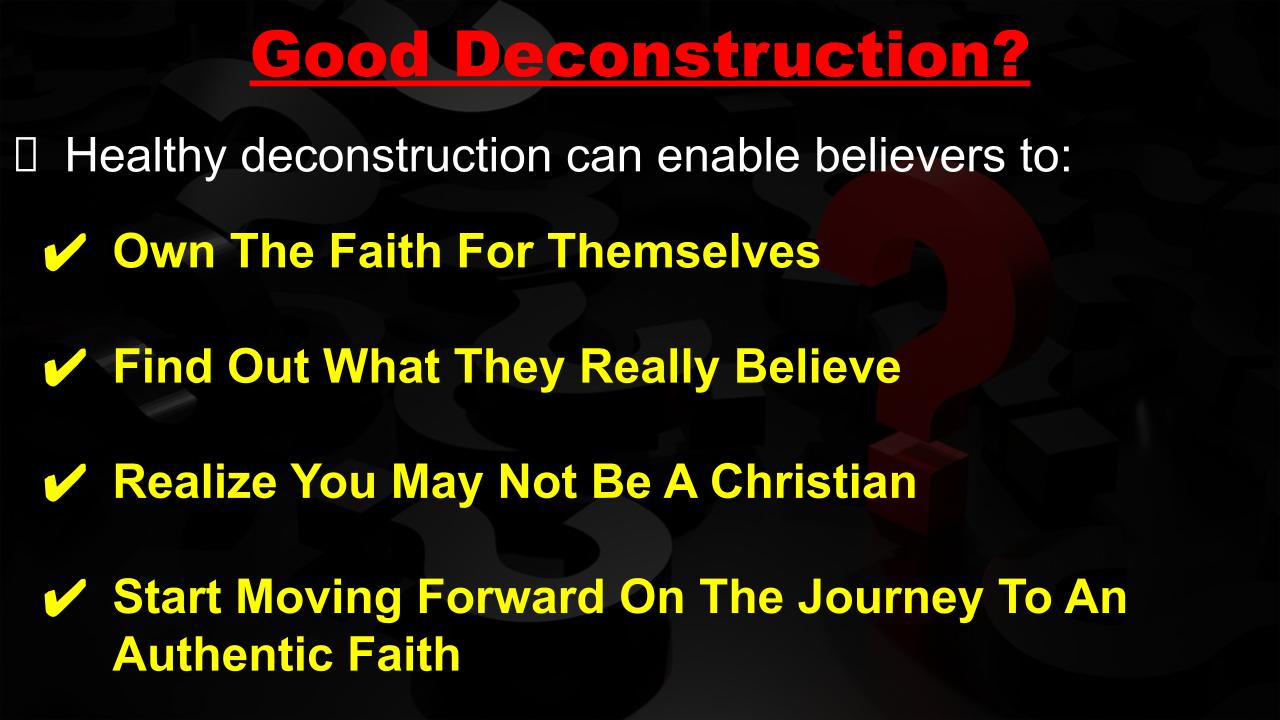 Dealing With The Times of Deconstruction
