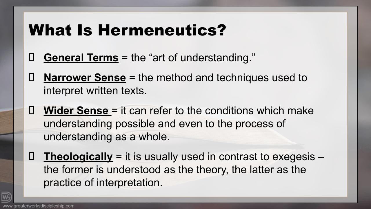 Hermeneutics