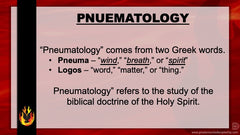 Pneumatology Intensive