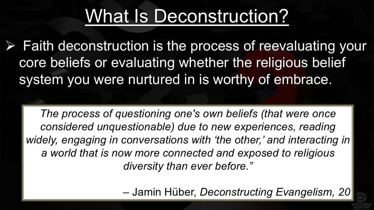 What’s Going On? (Deconstruction)
