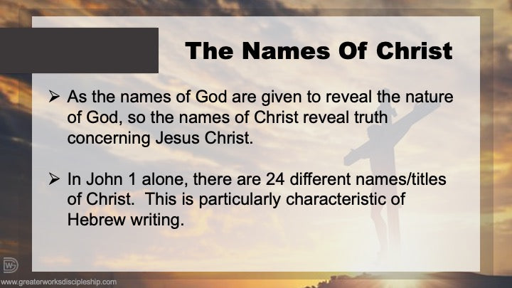 Christology Intensive