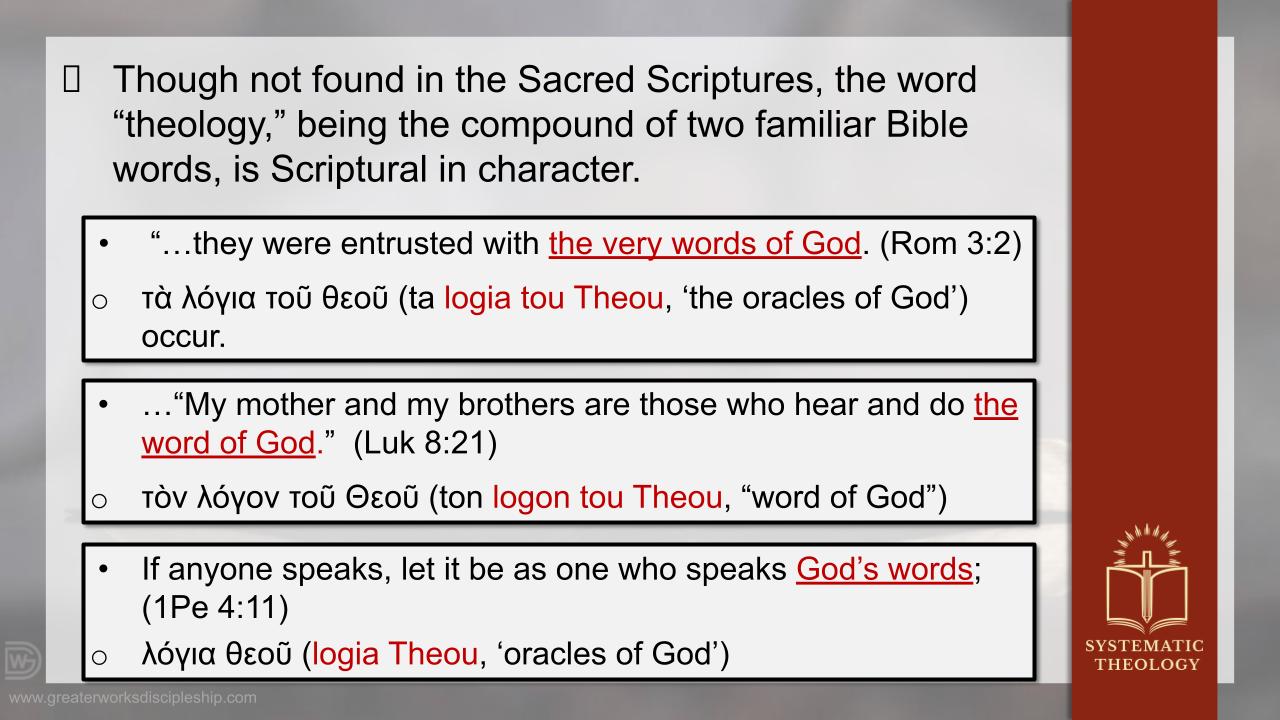 Systematic Theology