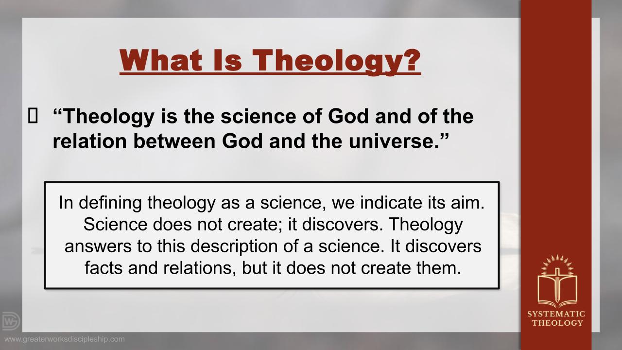 Systematic Theology