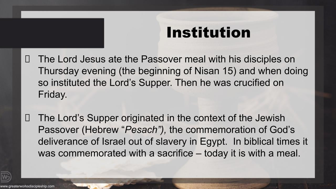 Understanding The Eucharist